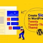 How to create a sidebar in wordpress Twenty Twenty-Three Theme