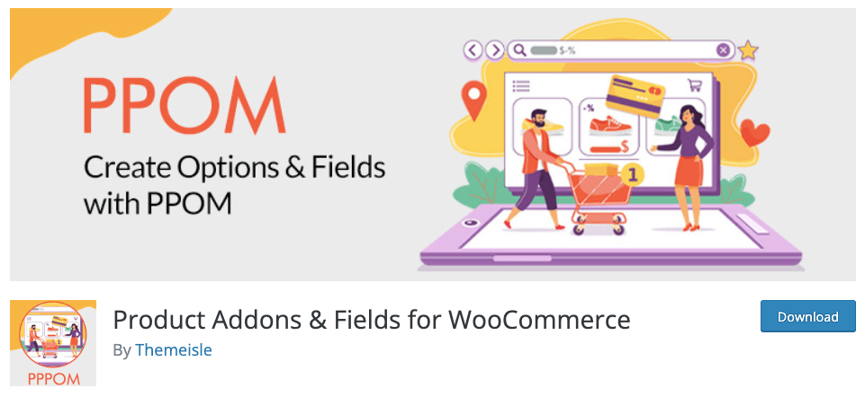 Product Addons & Fields for WooCommerce