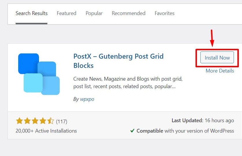 display gutenberg blocks in elementor step 1.1