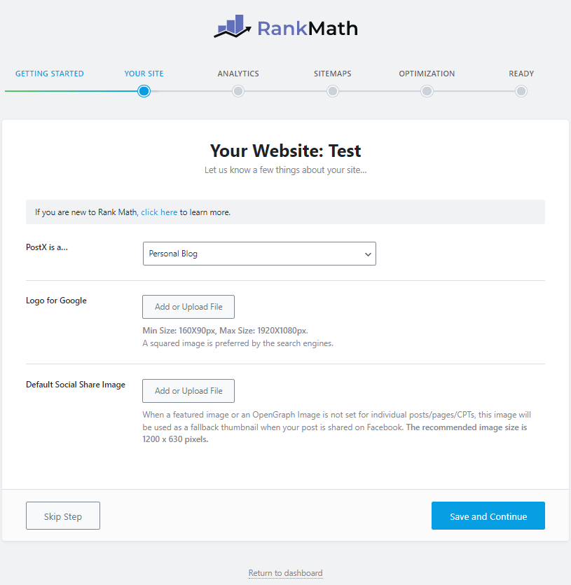 Choosing Website Type