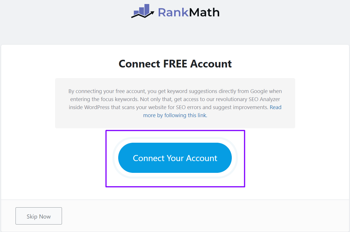 Connecting Account