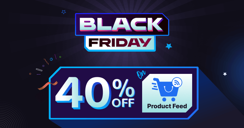 Product Feed Manager Black Friday Banner '23